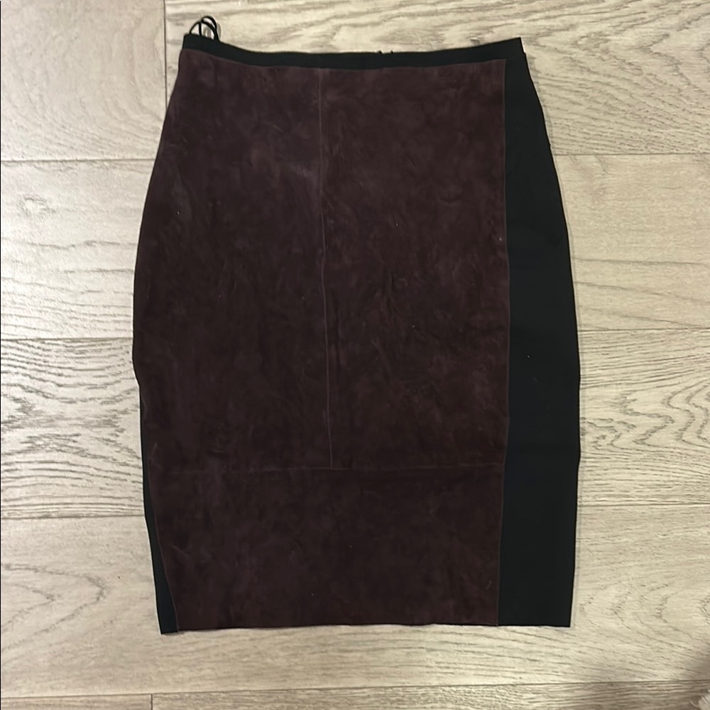 Red Knee-length Pencil Skirt for Work
